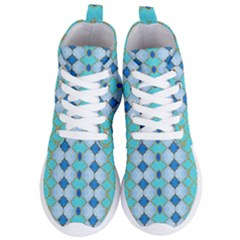 Turquoise Women s Lightweight High Top Sneakers by Dazzleway