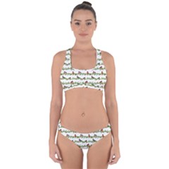 Bullfinches On The Branches Cross Back Hipster Bikini Set by SychEva