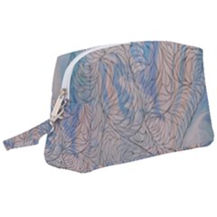 Convoluted Patterns Wristlet Pouch Bag (large) by kaleidomarblingart