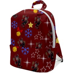 Krampus Kawaii Red Zip Up Backpack