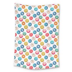 Multicolored Sweet Donuts Large Tapestry by SychEva