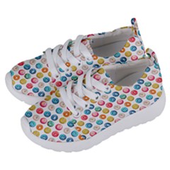 Multicolored Sweet Donuts Kids  Lightweight Sports Shoes by SychEva