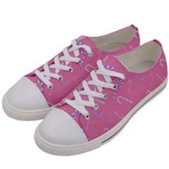 Sweet Christmas Candy Women s Low Top Canvas Sneakers by SychEva