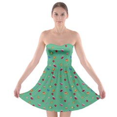 Christmas Elements For The Holiday Strapless Bra Top Dress by SychEva