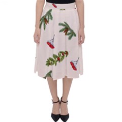 Rowan Branches And Spruce Branches Classic Midi Skirt by SychEva