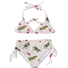 Rowan Branches And Spruce Branches Kids  Classic Bikini Set by SychEva
