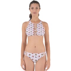 Bullfinches Sit On Branches Perfectly Cut Out Bikini Set by SychEva