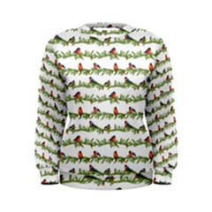 Bullfinches On The Branches Women s Sweatshirt by SychEva