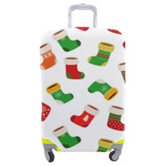 Christmas Socks  Luggage Cover (medium) by SychEva