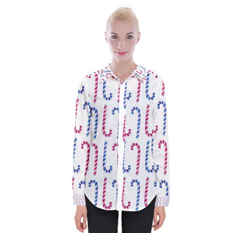 Christmas Candy Womens Long Sleeve Shirt by SychEva