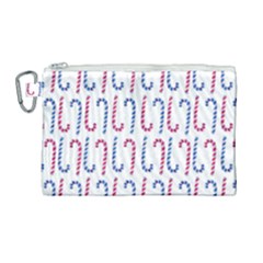 Christmas Candy Canvas Cosmetic Bag (large) by SychEva