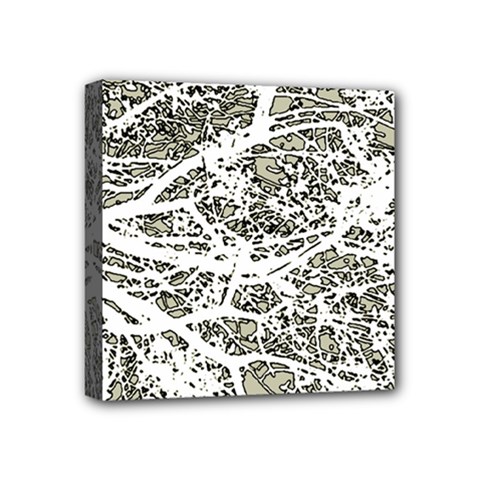 Linear Art Botanic Illustration Mini Canvas 4  X 4  (stretched) by dflcprintsclothing