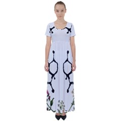 Chirality High Waist Short Sleeve Maxi Dress by Limerence