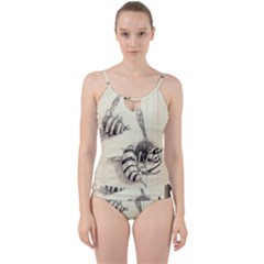 Bees Cut Out Top Tankini Set by Limerence