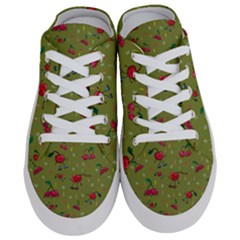 Red Cherries Athletes Half Slippers by SychEva