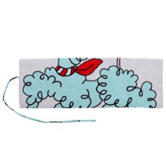 Doodle Poodle  Roll Up Canvas Pencil Holder (m) by IIPhotographyAndDesigns