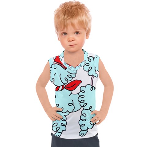Doodle Poodle  Kids  Sport Tank Top by IIPhotographyAndDesigns