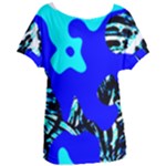 Abstract Tropical Women s Oversized Tee