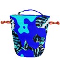 Abstract Tropical Drawstring Bucket Bag View1