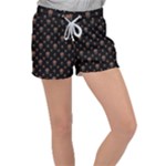 Funny Ugly Bird Drawing Print Pattern Velour Lounge Shorts