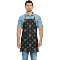 Funny Ugly Bird Drawing Print Pattern Kitchen Apron by dflcprintsclothing