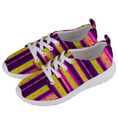 Warped Stripy Dots Women s Lightweight Sports Shoes by essentialimage365