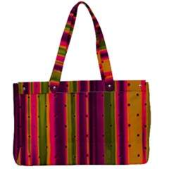 Warped Stripy Dots Canvas Work Bag by essentialimage365