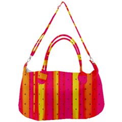 Warped Stripy Dots Removal Strap Handbag by essentialimage365