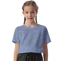 Curly Flowers Kids  Basic Tee by SychEva