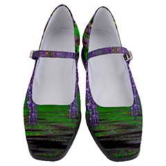 A Island Of Flowers In The Calm Sea Women s Mary Jane Shoes by pepitasart