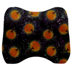Space Pumpkins Velour Head Support Cushion by SychEva