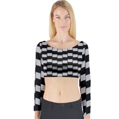 Illusion Blocks Long Sleeve Crop Top by Sparkle