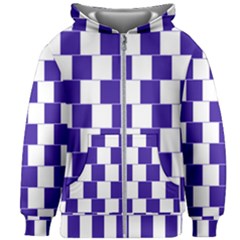 Illusion Blocks Kids  Zipper Hoodie Without Drawstring by Sparkle