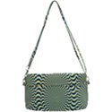 Illusion Waves Pattern Removable Strap Clutch Bag View2