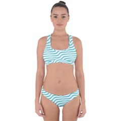 Beach Waves Cross Back Hipster Bikini Set by Sparkle