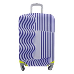 Illusion Waves Pattern Luggage Cover (small) by Sparkle