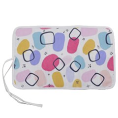 Abstract Multicolored Shapes Pen Storage Case (m) by SychEva