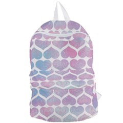 Multicolored Hearts Foldable Lightweight Backpack by SychEva