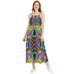 375 Chroma Digital Art Custom Kal00012 Boho Sleeveless Summer Dress by Drippycreamart