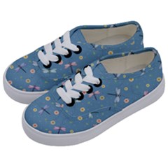 Cute Dragonflies In Spring Kids  Classic Low Top Sneakers by SychEva