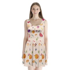 Summer Fruit Split Back Mini Dress  by SychEva