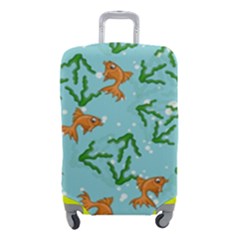 Gold Fish Luggage Cover (small) by SychEva