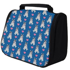 Little Husky With Hearts Full Print Travel Pouch (big) by SychEva
