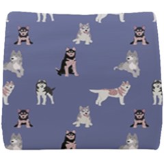 Husky Dogs With Sparkles Seat Cushion by SychEva