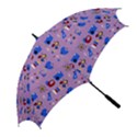 Pink 50s Pattern Golf Umbrellas View2