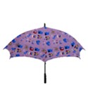 Pink 50s Pattern Golf Umbrellas View3