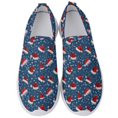 Blue Christmas Hats Men s Slip On Sneakers by SychEva