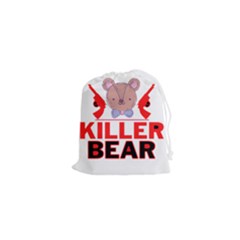Killer Bear Drawstring Pouch (xs) by LemonPear