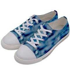 Blue Waves Abstract Series No5 Women s Low Top Canvas Sneakers by DimitriosArt