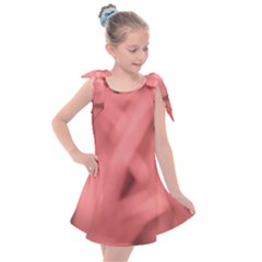 Red Flames Abstract No2 Kids  Tie Up Tunic Dress by DimitriosArt